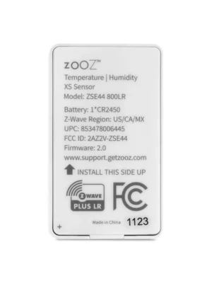 ZOOZ 800 SERIES Z-WAVE XS TEMPERATURE | HUMIDITY SENSOR ZSE44 800LR